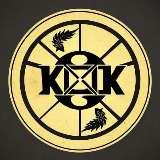  Logo in a circle, for a kyokushin karate club, with a warrior and the kyokushin emblem