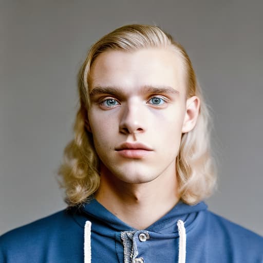 portrait+ style czech homosexual queer twink blonde very cute dude face