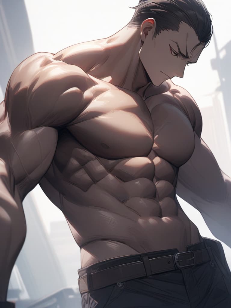  Muscular farmer's uncle, masterpiece, best quality,8k,ultra detailed,high resolution,an extremely delicate and beautiful,hyper detail