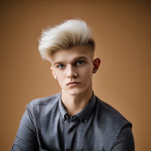 portrait+ style russian homosexual queer twink blonde very cute dude face