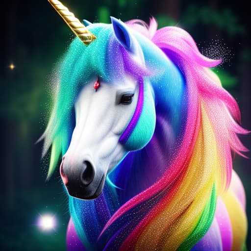  a mythical Unicorn who farts rainbows out of its butt and urinates glitter, horse cock urinating glitter, shows unicorn with large horse cock, unsurrealism, mythical creature Unicorn, magical forest background, vibrant colors, ultra detailed, hyper focus, unreal engine, masterpiece, high rez, rainbow shoots out of the unicorns butt and pisses glitter, unicorn passes rainbows and glitter out of it's body,, intricate details, photorealistic,hyperrealistic, high quality, highly detailed, cinematic lighting, intricate, sharp focus, f/1. 8, 85mm, (centered image composition), (professionally color graded), ((bright soft diffused light)), volumetric fog, trending on instagram, HDR 4K, 8K