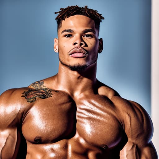 portrait+ style a hunky ghost possessed Jordan calloway makes him flexes