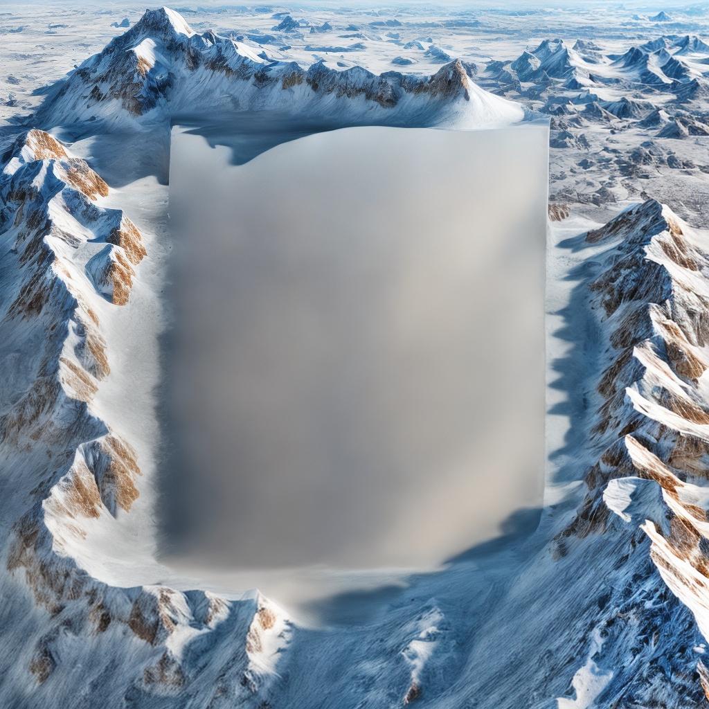  Swissalps with a big snow ice sculpture on mountains (best quality, masterpiece:1.2), ultrahigh res, highly detailed, sharp focus