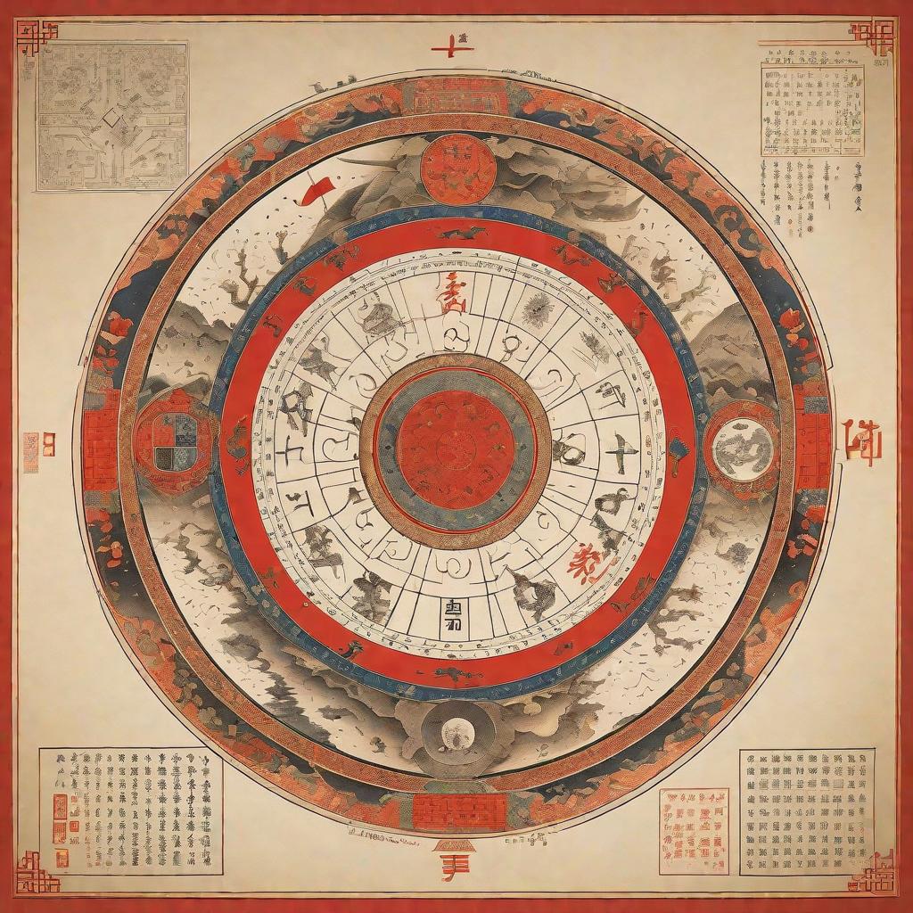  Masterpiece, best quality, Chinese traditional mathematics meta-universe poster