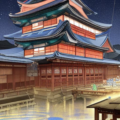  The background of the hanok, a group of secret royal inspectors shooting blue lasers from a distance follow. In the vicinity, bad bureaucrats fall and gold and silver treasures pour out at night