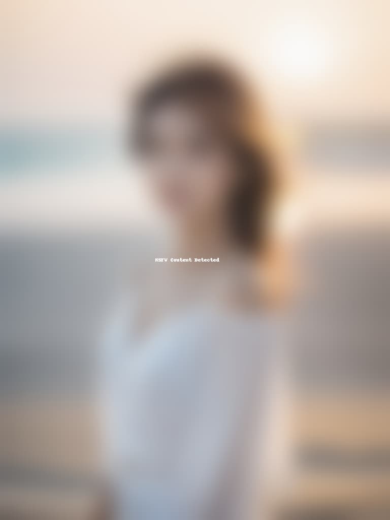  half body portrait,Young and Beautiful white Asian girl in summer beach solid white casual wear happy relax walking on beach near sea when sunrise in morning, cinematic lighting, stunningly beautiful, intricate, sharp focus, f/1. 8, 85mm, (professionally color graded), ((bright soft diffused light)), volumetric fog, trending on instagram, trending on tumblr, HDR 4K, 8K hyperrealistic, full body, detailed clothing, highly detailed, cinematic lighting, stunningly beautiful, intricate, sharp focus, f/1. 8, 85mm, (centered image composition), (professionally color graded), ((bright soft diffused light)), volumetric fog, trending on instagram, trending on tumblr, HDR 4K, 8K