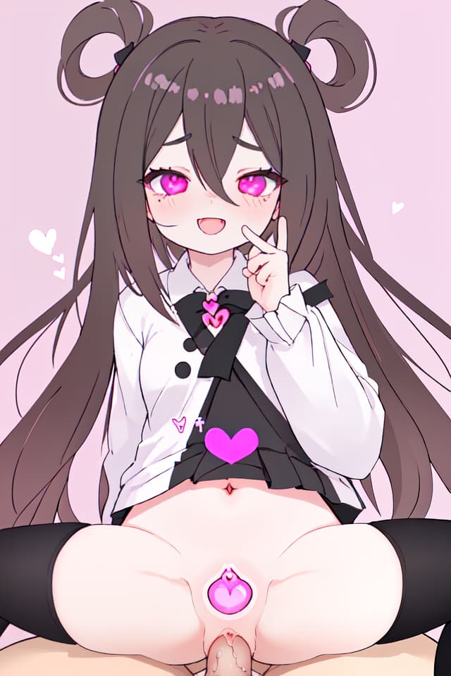  She is a with small s with black hair and straddles a man. Then, the male s are inserted into the female s, the double piece of Ahegao, the vulgar expression, the smile, and the female s are inserted in the female ia, the white skin, the front, both legs, and the ual solution are on the body. Adjusted, Ahegao, cute , , heart shaped highlights, estrus, big s, paizuri, , solo