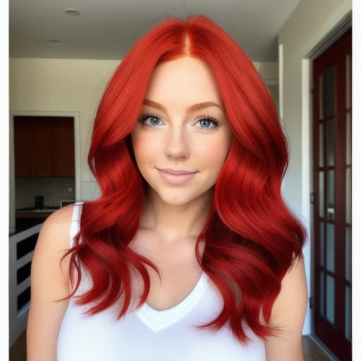  , red hair, big