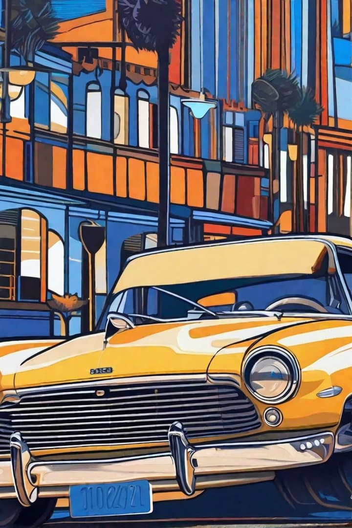  Express your creativity through digital painting. Transform the canvas with a palette of colors, blending and shading to create your own unique masterpiece: blue car