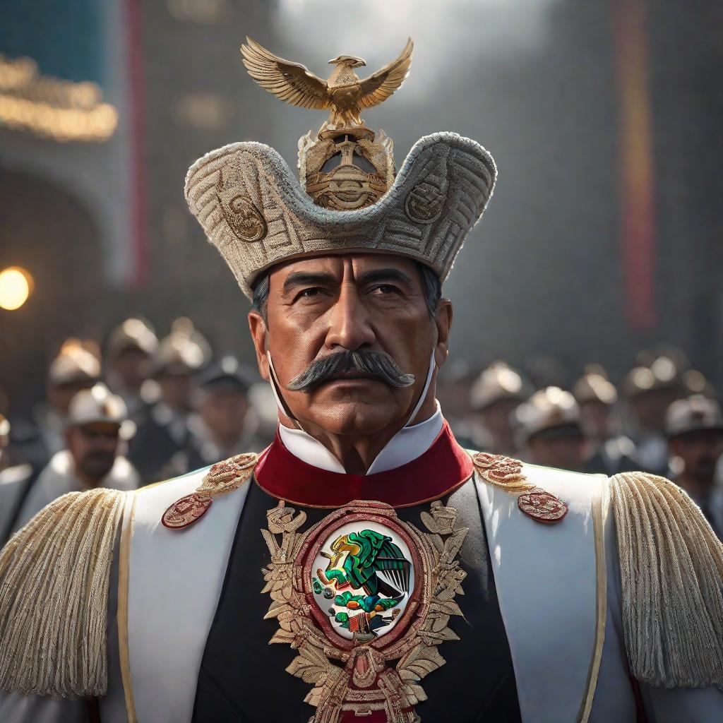  Quien sera ptoximo presidente de mexico hyperrealistic, full body, detailed clothing, highly detailed, cinematic lighting, stunningly beautiful, intricate, sharp focus, f/1. 8, 85mm, (centered image composition), (professionally color graded), ((bright soft diffused light)), volumetric fog, trending on instagram, trending on tumblr, HDR 4K, 8K