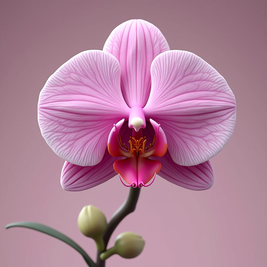  masterpiece pixar nickelodeon cartoon of a logo for orchid exhibition without background, highly detailed, by pixar, ultra detailed, gorgeous, 3d zbrush, trending on dribbble, 8k render