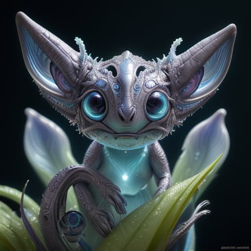  Cute creature from Space. terraforming. Alien Flora, Miki Asai Macro photography, close up, hyper detailed, trending on artstation, sharp focus, studio photo, intricate details, highly detailed, by greg rutkowski detailed face, detailed skin <lora:xl more art full v1:1>