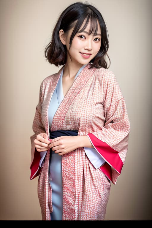  A nice smile with a kimono, (Masterpiece, BestQuality:1.3), (ultra detailed:1.2), (hyperrealistic:1.3), (RAW photo:1.2),High detail RAW color photo, professional photograph, (Photorealistic:1.4), (realistic:1.4), ,professional lighting, (japanese), beautiful face, (realistic face)