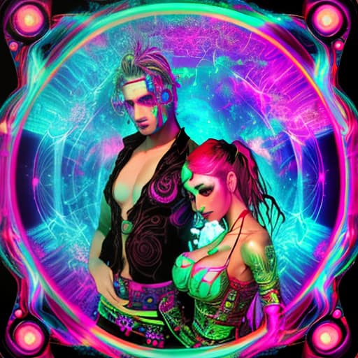  psytrance woman and man