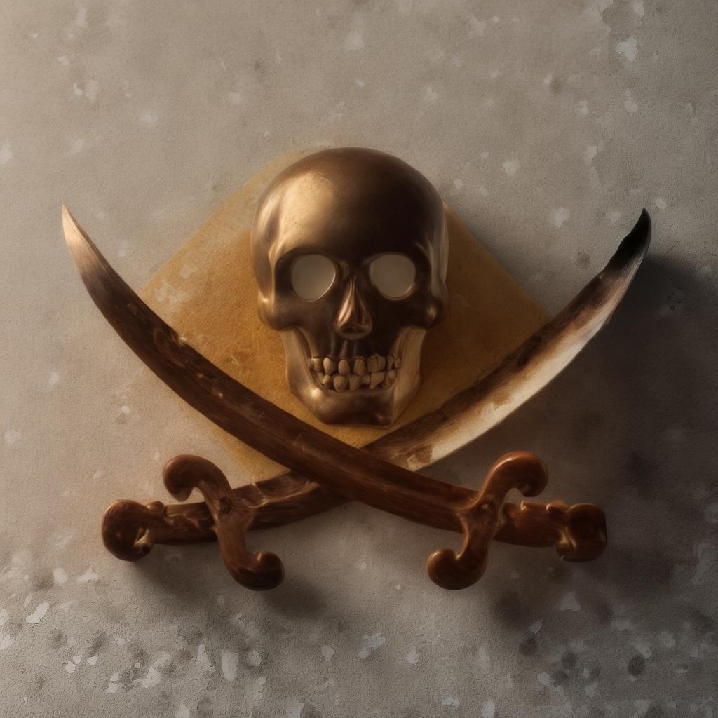  pirate+logo+made+of+cheese (best quality, masterpiece:1.2), ultrahigh res, highly detailed, sharp focus