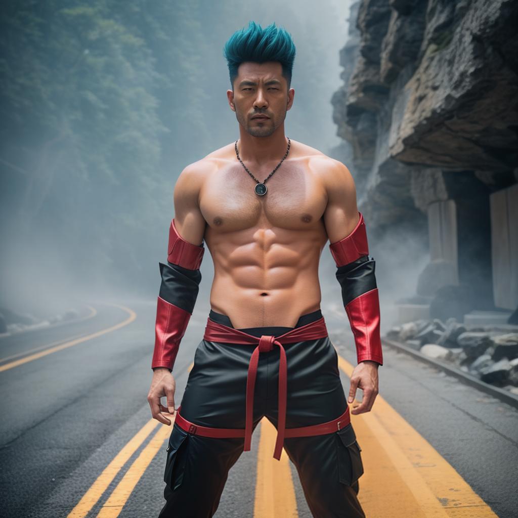  Ryomen sukuna, jujutsu kaisen, red, neon, evil hyperrealistic, full body, detailed clothing, highly detailed, cinematic lighting, stunningly beautiful, intricate, sharp focus, f/1. 8, 85mm, (centered image composition), (professionally color graded), ((bright soft diffused light)), volumetric fog, trending on instagram, trending on tumblr, HDR 4K, 8K