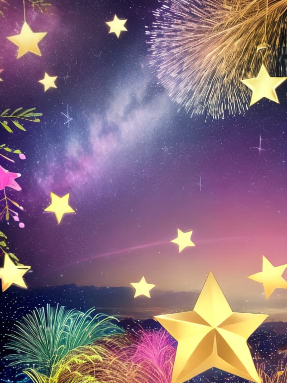  Cute musical notes and sparkling stars and gems wallpaper