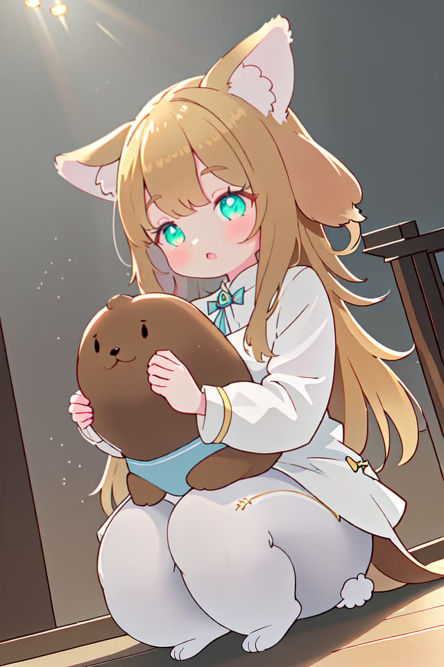  (((Drooping Dog Ears: 1.4, Lop Dog Ears, Dog's Lop Earred))), ((Holding 🎮: 1.4)), Gaming Girl, Anthropomorphic Furry Beagle Girl , Ultimate quality), official art , Aesthetic, (diffusion lighting, environmental lighting), detailed skin texture, best shadow, very detail, colorful, 8k Wallpaper, Raw Photoristic Detailed, Dutch Angle, 💩, 💩, hyperrealistic, full body, detailed clothing, highly detailed, cinematic lighting, stunningly beautiful, intricate, sharp focus, f/1. 8, 85mm, (centered image composition), (professionally color graded), ((bright soft diffused light)), volumetric fog, trending on instagram, trending on tumblr, HDR 4K, 8K