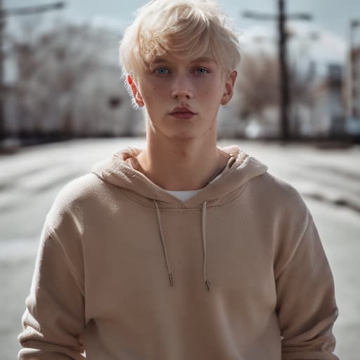 portrait+ style russian homosexual queer twink blonde very cute dude face