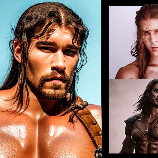 portrait+ style conan barbarian queer face