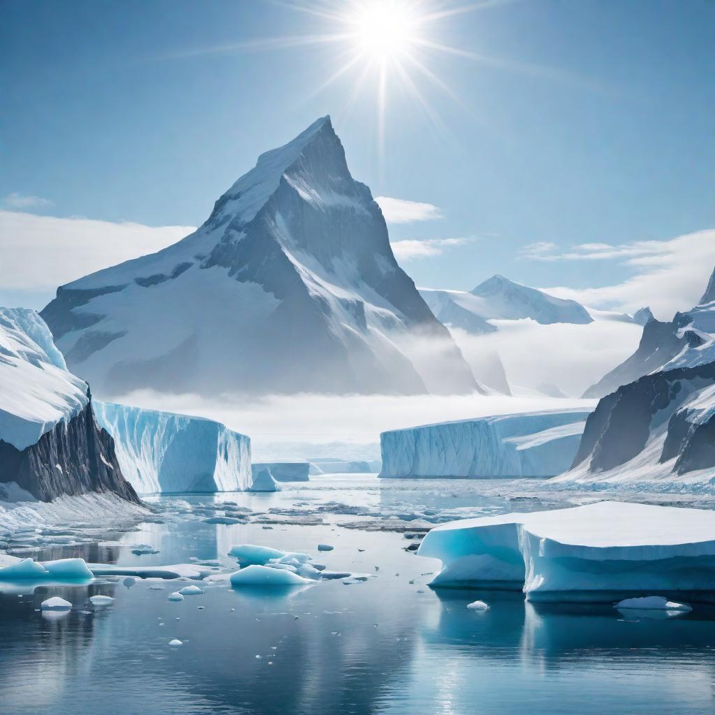  A futuristic depiction of Antarctica in the year 2035, showing advanced technology, sustainable energy sources, and pristine icy landscapes. hyperrealistic, full body, detailed clothing, highly detailed, cinematic lighting, stunningly beautiful, intricate, sharp focus, f/1. 8, 85mm, (centered image composition), (professionally color graded), ((bright soft diffused light)), volumetric fog, trending on instagram, trending on tumblr, HDR 4K, 8K