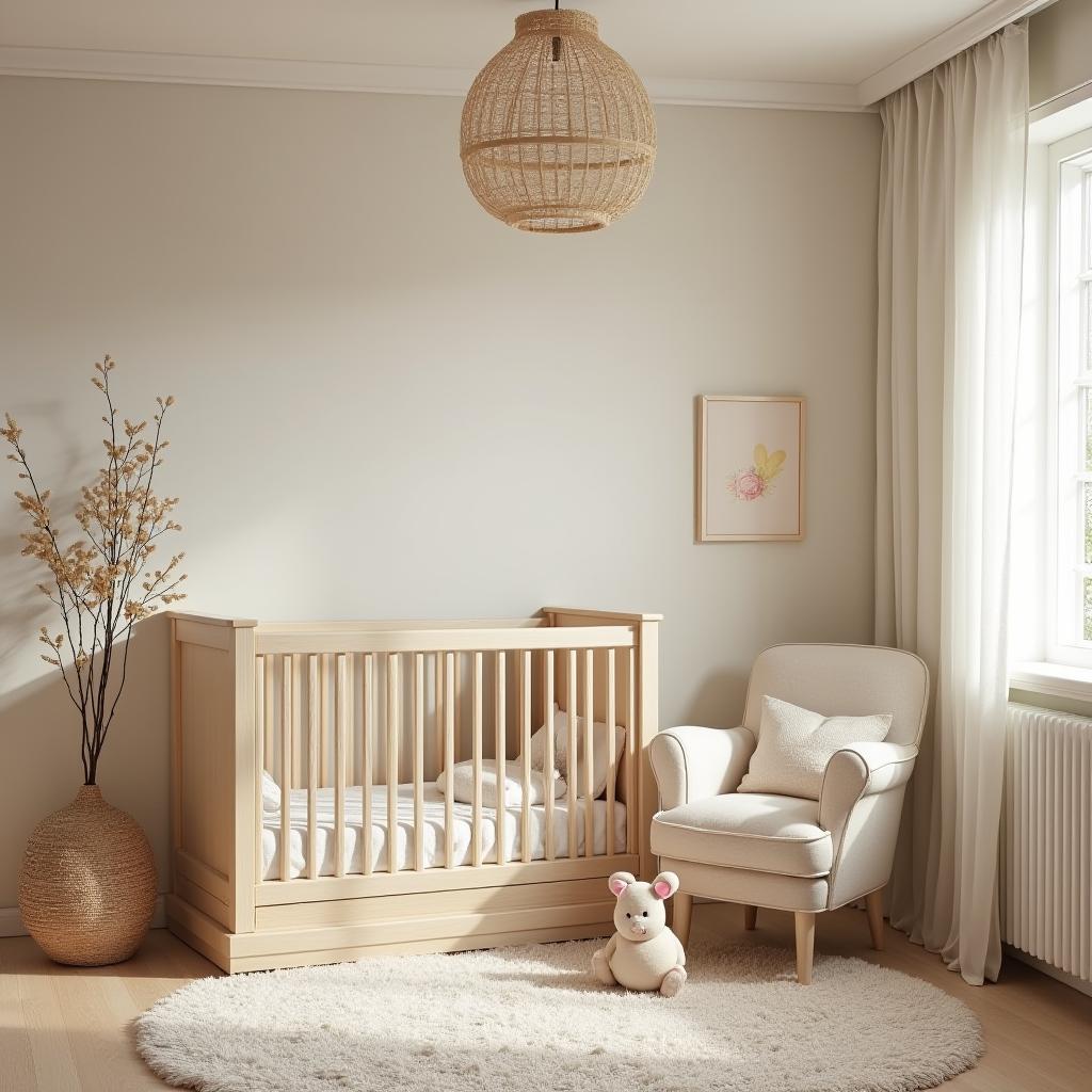  this project involves editorial photography focused on a nursery, designed as a nurturing space for infants. the setting should capture the essence of a comforting and secure environment tailored for young children.