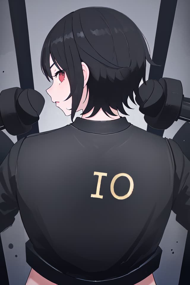  Black hair, id, back, back, figure, torture, ault, young 