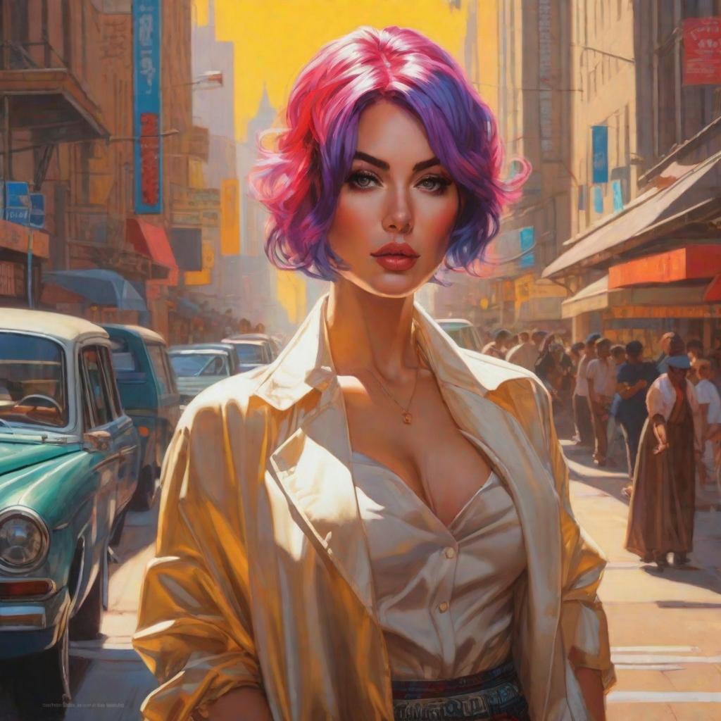  Xxx, multicolored hair, Colorful background, realistic shaded perfect face, fine details by realistic shaded lighting poster by ilya kuvshinov katsuhiro otomo, magali villeneuve, artgerm, jeremy lipkin and michael garmash and rob rey hyperrealistic, full body, detailed clothing, highly detailed, cinematic lighting, stunningly beautiful, intricate, sharp focus, f/1. 8, 85mm, (centered image composition), (professionally color graded), ((bright soft diffused light)), volumetric fog, trending on instagram, trending on tumblr, HDR 4K, 8K