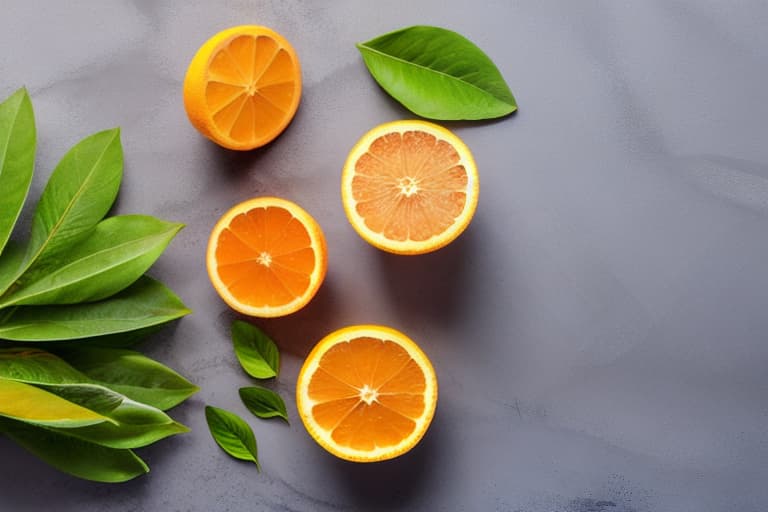  vitamin c leaves and liquid water things only without background