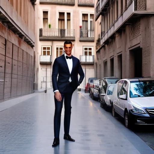 lnkdn photography CR7 In a Barcelona shirt hyperrealistic, full body, detailed clothing, highly detailed, cinematic lighting, stunningly beautiful, intricate, sharp focus, f/1. 8, 85mm, (centered image composition), (professionally color graded), ((bright soft diffused light)), volumetric fog, trending on instagram, trending on tumblr, HDR 4K, 8K