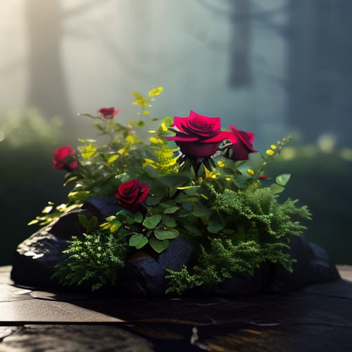  Black Rose, shot 35 mm, realism, octane render, 8k, trending on artstation, 35 mm camera, unreal engine, hyper detailed, photo realistic maximum detail, volumetric light, realistic matte painting, hyper photorealistic, trending on artstation, ultra detailed, realistic hyperrealistic, full body, detailed clothing, highly detailed, cinematic lighting, stunningly beautiful, intricate, sharp focus, f/1. 8, 85mm, (centered image composition), (professionally color graded), ((bright soft diffused light)), volumetric fog, trending on instagram, trending on tumblr, HDR 4K, 8K