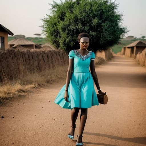  a beautiful African lady walking with her boyfriend