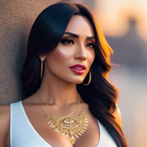  (Puerto rican woman wearing gold necklace), photorealistic, highly detailed, 4k, high quality hyperrealistic, full body, detailed clothing, highly detailed, cinematic lighting, stunningly beautiful, intricate, sharp focus, f/1. 8, 85mm, (centered image composition), (professionally color graded), ((bright soft diffused light)), volumetric fog, trending on instagram, trending on tumblr, HDR 4K, 8K