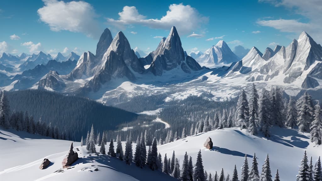  masterpiece, best quality, (fidelity:1.4), best quality, masterpiece, ultra high resolution, 8k resolution, open sky, blue sky and white clouds, finger peaks, wonderland, alpine woods,(finger mountains: 1.4),(finger peaks:1.4)