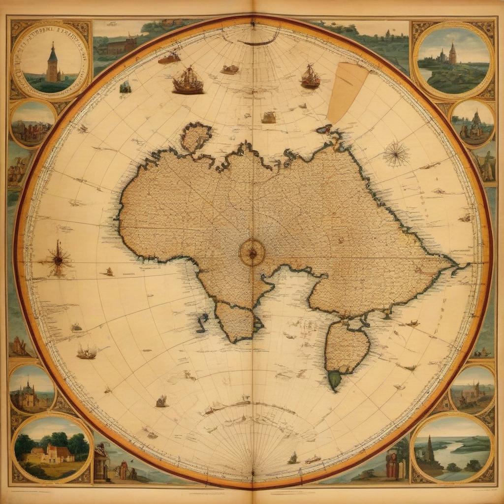  Poster to the exhibition of ancient authentic maps from Ptolemy's geography cards (Western Sarmatia) to the map of the Grand Duchy of Lithuania (Radzivilov Map) and geodetic devices (from the first levels, kyregels and theodolites) to electronic taeometers and satellite GNSSA of devices