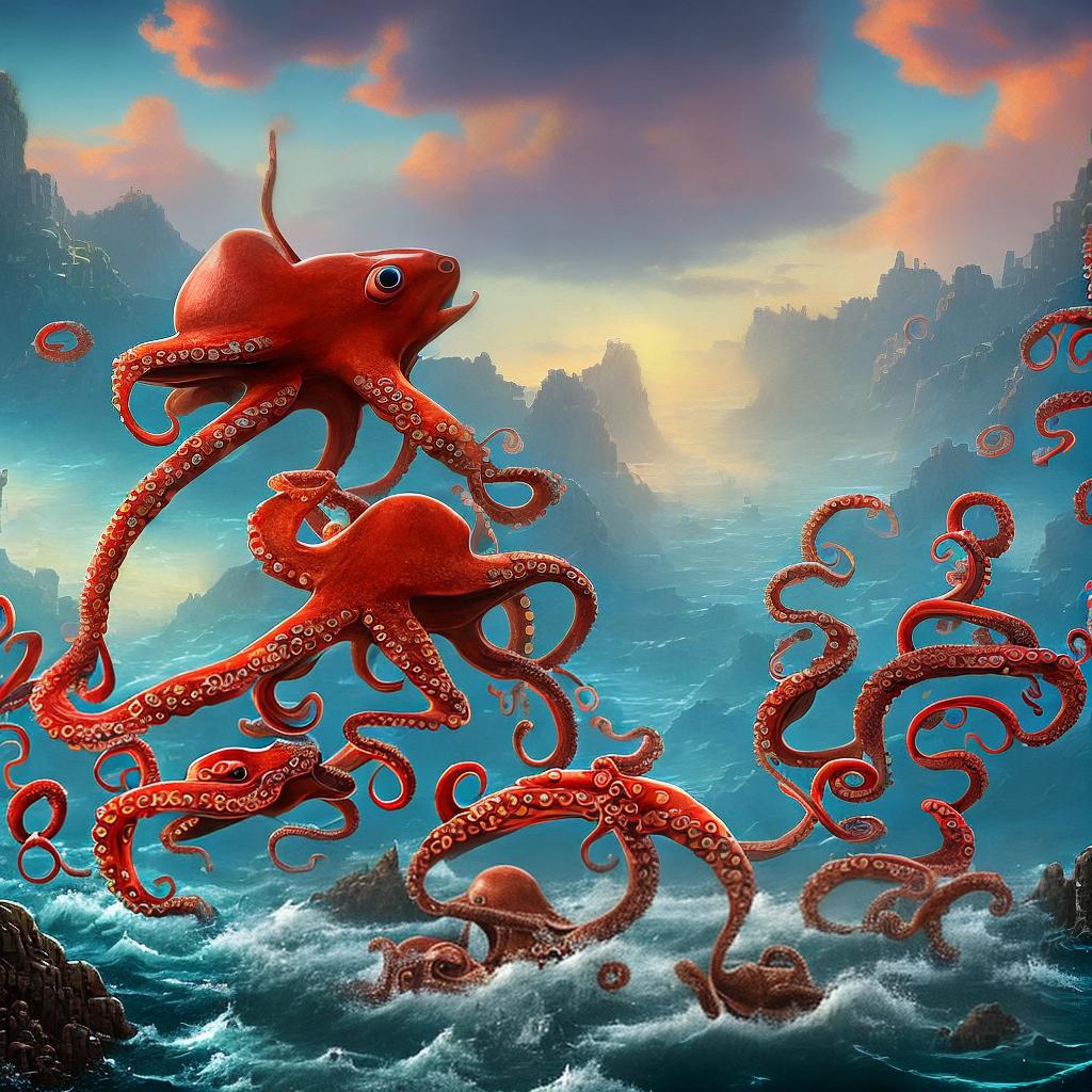 Create a Pixar style masterpiece of an octopus avatar for a maritime MGA operating in the city of London. The artwork should be in the best quality and have a resolution of 8k. The octopus should be highly detailed and ultra-detailed, with vibrant colors and realistic lighting. The style should be reminiscent of Pixar animations. (Medium: Digital art), (Artist: [Artist name]), (Website: [Website URL]), (Additional details: Octopus should have a friendly expression and be surrounded by nautical elements like anchors and compasses) hyperrealistic, full body, detailed clothing, highly detailed, cinematic lighting, stunningly beautiful, intricate, sharp focus, f/1. 8, 85mm, (centered image composition), (professionally color graded), ((bright soft diffused light)), volumetric fog, trending on instagram, trending on tumblr, HDR 4K, 8K