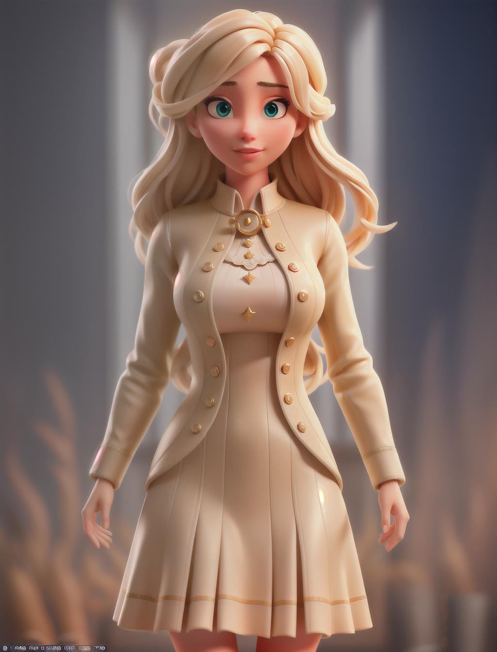  blonde hyperrealistic, full body, detailed clothing, highly detailed, cinematic lighting, stunningly beautiful, intricate, sharp focus, f/1. 8, 85mm, (centered image composition), (professionally color graded), ((bright soft diffused light)), volumetric fog, trending on instagram, trending on tumblr, HDR 4K, 8K