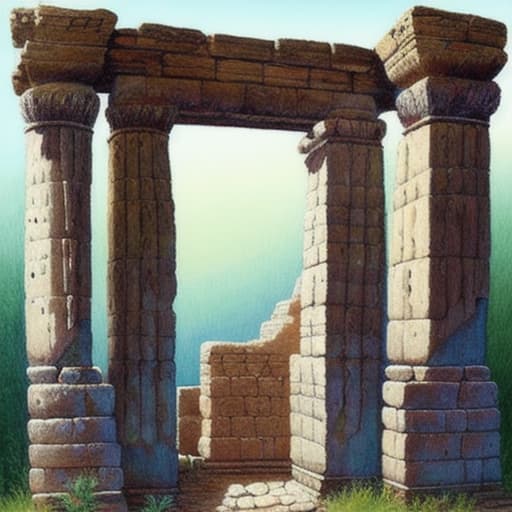  ancient structure painting