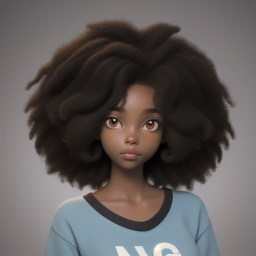  black girl with natural hair