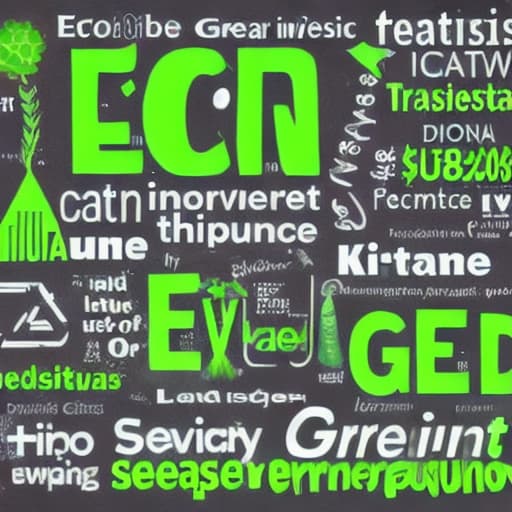  Big company written "Eco Green"