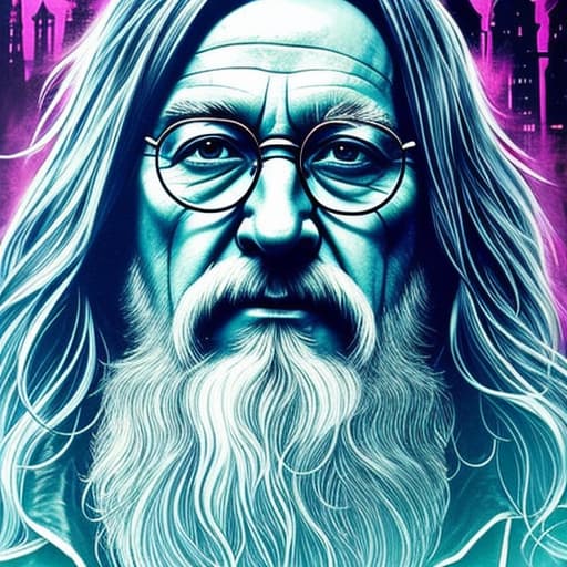  Dumbledore Harry Potter, Acid wash effect, perfect anatomy, centered, approaching perfection, dynamic, highly detailed, artstation, concept art, smooth, sharp focus, illustration, art by Carne Griffiths and Wadim Kashin, graffiti airbrushing techniques, high definition, accent lighting, contrasted with bright paint colors, by Squal92i