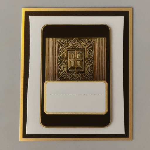  Gold piece of card vertical