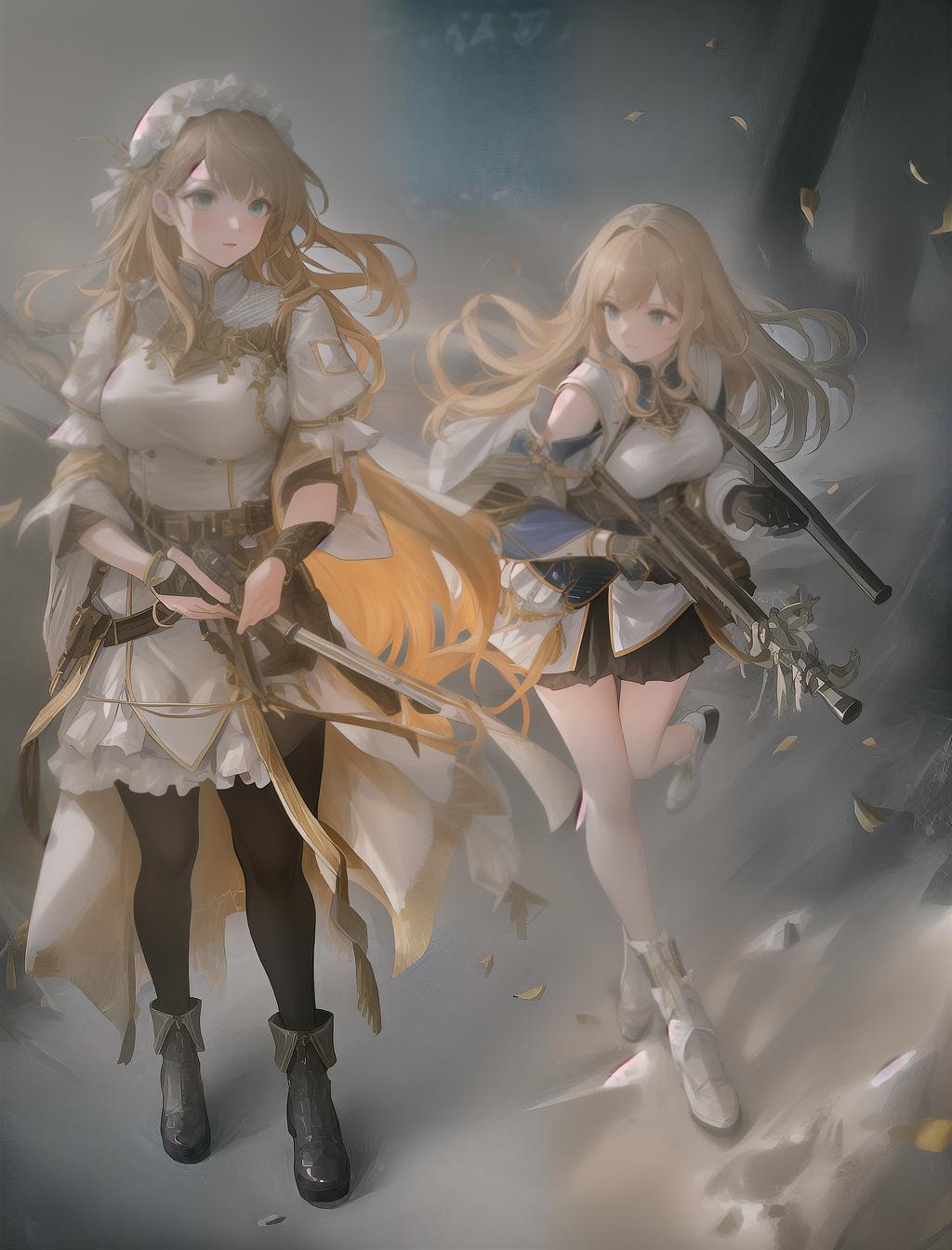  Two girls with blond and brown hair battling, hyperrealistic, full body, detailed clothing, highly detailed, cinematic lighting, stunningly beautiful, intricate, sharp focus, f/1. 8, 85mm, (centered image composition), (professionally color graded), ((bright soft diffused light)), volumetric fog, trending on instagram, trending on tumblr, HDR 4K, 8K hyperrealistic, full body, detailed clothing, highly detailed, cinematic lighting, stunningly beautiful, intricate, sharp focus, f/1. 8, 85mm, (centered image composition), (professionally color graded), ((bright soft diffused light)), volumetric fog, trending on instagram, trending on tumblr, HDR 4K, 8K