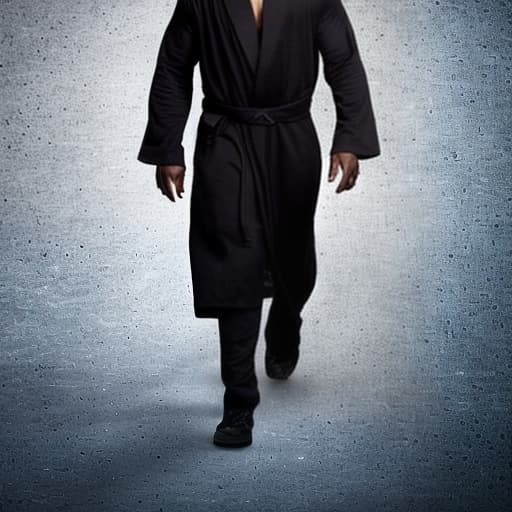 lnkdn photography I want a real man in a long black robe, and this black man flies like the hero of the Indian movie Krrish in the dark universe