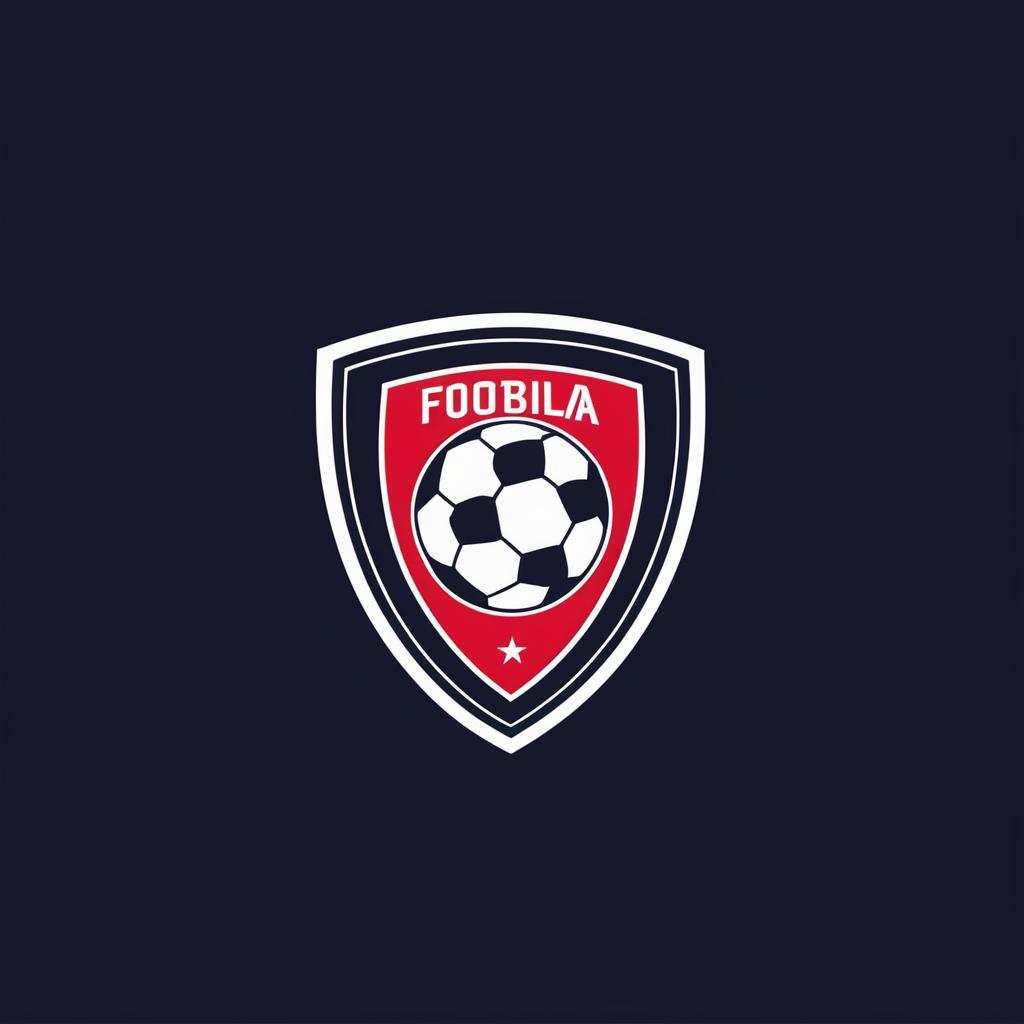  Logo, Escudo de futbol minimalista