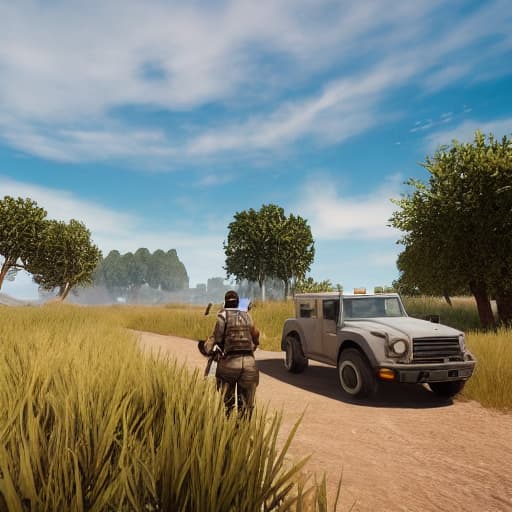  pubg Mobile Solo vs Squad hyperrealistic, full body, detailed clothing, highly detailed, cinematic lighting, stunningly beautiful, intricate, sharp focus, f/1. 8, 85mm, (centered image composition), (professionally color graded), ((bright soft diffused light)), volumetric fog, trending on instagram, trending on tumblr, HDR 4K, 8K