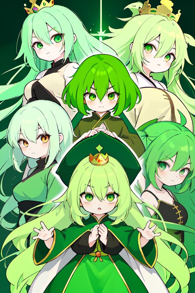  Green Hair Character Enma Great King