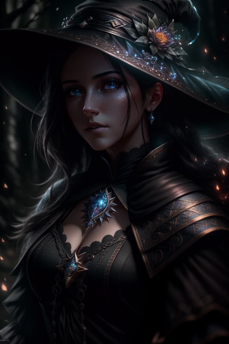  ((((masterpiece)))), best quality, very high resolution, ultra detailed, in frame, beautiful, powerful, magical, mysterious, enchanting, sorceress, captivating, elegant, alluring, spellbinding, female, witch, mystical, enchantress, dark beauty, bewitching, fantasy, spellcaster, dark magic, bewitching gaze, light, well lighted, unedited DSLR photography, sharp focus, Unreal Engine 5, Octane Render, Redshift, ((cinematic lighting)), f/1.4, ISO 200, 1/160s, 8K, RAW, unedited, in frame