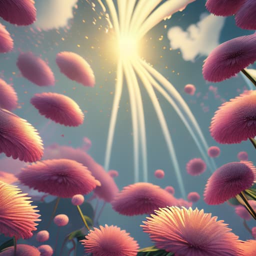  Studio Ghibli inspired anime wallpaper of a surreal (splash of floating flowers:1.4), dreamscape, floral design, (turbulent fluid:1.1), ((centered)), ethereal clouds, (light pastel color palette:1.3), (bright hazy lighting:1.2), unreal engine, octanne render, beautiful, fantasy, vivid colors, highly detailed, trending on pixiv fanbox, vray, style of (Ambrosius Bosschaert and alberto seveso:1.2) hyperrealistic, full body, detailed clothing, highly detailed, cinematic lighting, stunningly beautiful, intricate, sharp focus, f/1. 8, 85mm, (centered image composition), (professionally color graded), ((bright soft diffused light)), volumetric fog, trending on instagram, trending on tumblr, HDR 4K, 8K