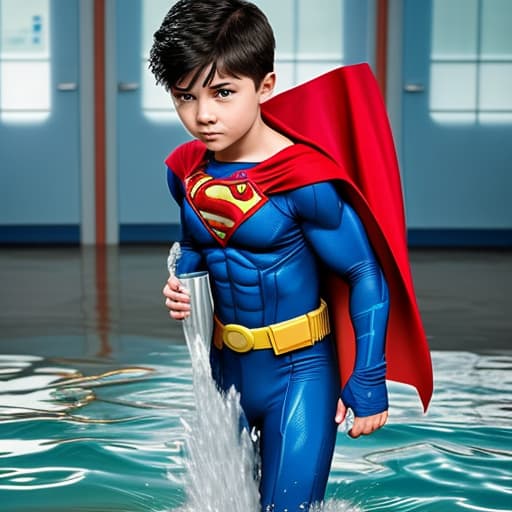  A superhero kid that is at school who can control the power of water not a grown man a kid